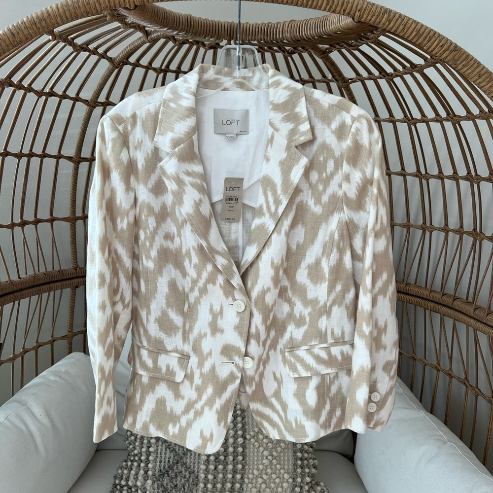 Loft lightweight linen jacket. NWT